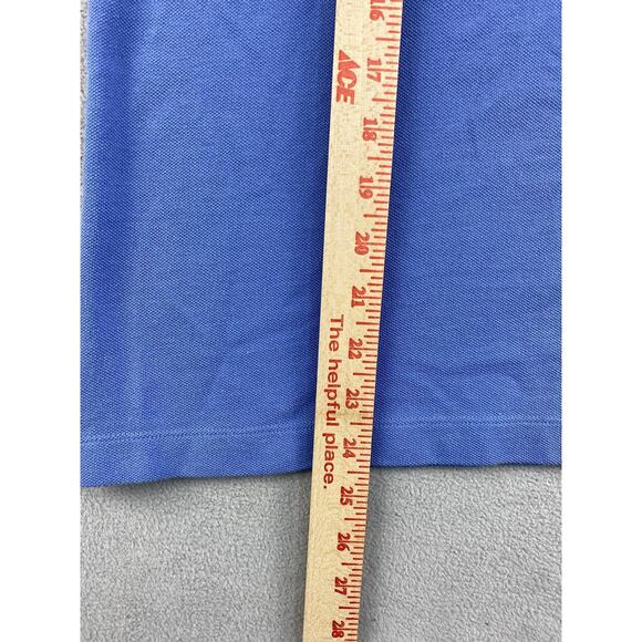 Lauren Ralph Lauren Polo Shirt Women Large Blue Button Golf Golfer Active - Picture 8 of 11